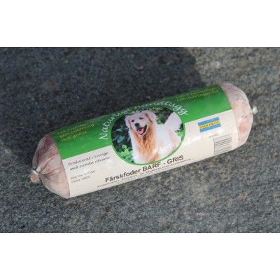 Naturligt Hundtugg färskfoder GRIS 600g