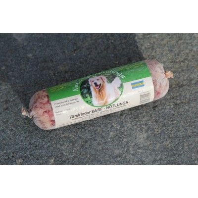 Naturligt Hundtugg färskfoder NÖTLUNGA 600g