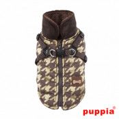 Dogstooth Brown - Hundtäcke med Integrerad Sele