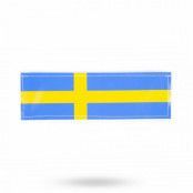 K9 Kardborremärke Svensk Flagga 2-pack