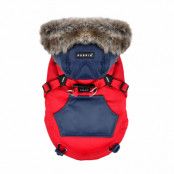 Orson Red/Navy - Hundtäcke med Luva och Integrerad Sele
