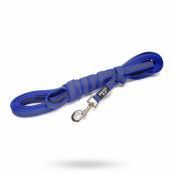 K9 SUPER-GRIP KOPPEL UTAN HANDTAG - BLÅ/GRÅ 20 MM