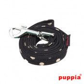 Modern Dotty Black - Hundkoppel i Tyg