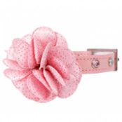 Pretty Posy Halsband + Koppel - Rosa - Medium