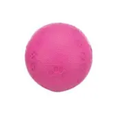 Gummiboll m pip tassavtryck 6 cm rosa