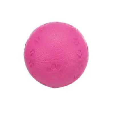 Gummiboll m pip tassavtryck 6 cm rosa