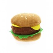 Hamburger Plush & Squeaky Hundleksak