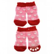 Glitter Hearts - Hundstrumpor med Antiglid
